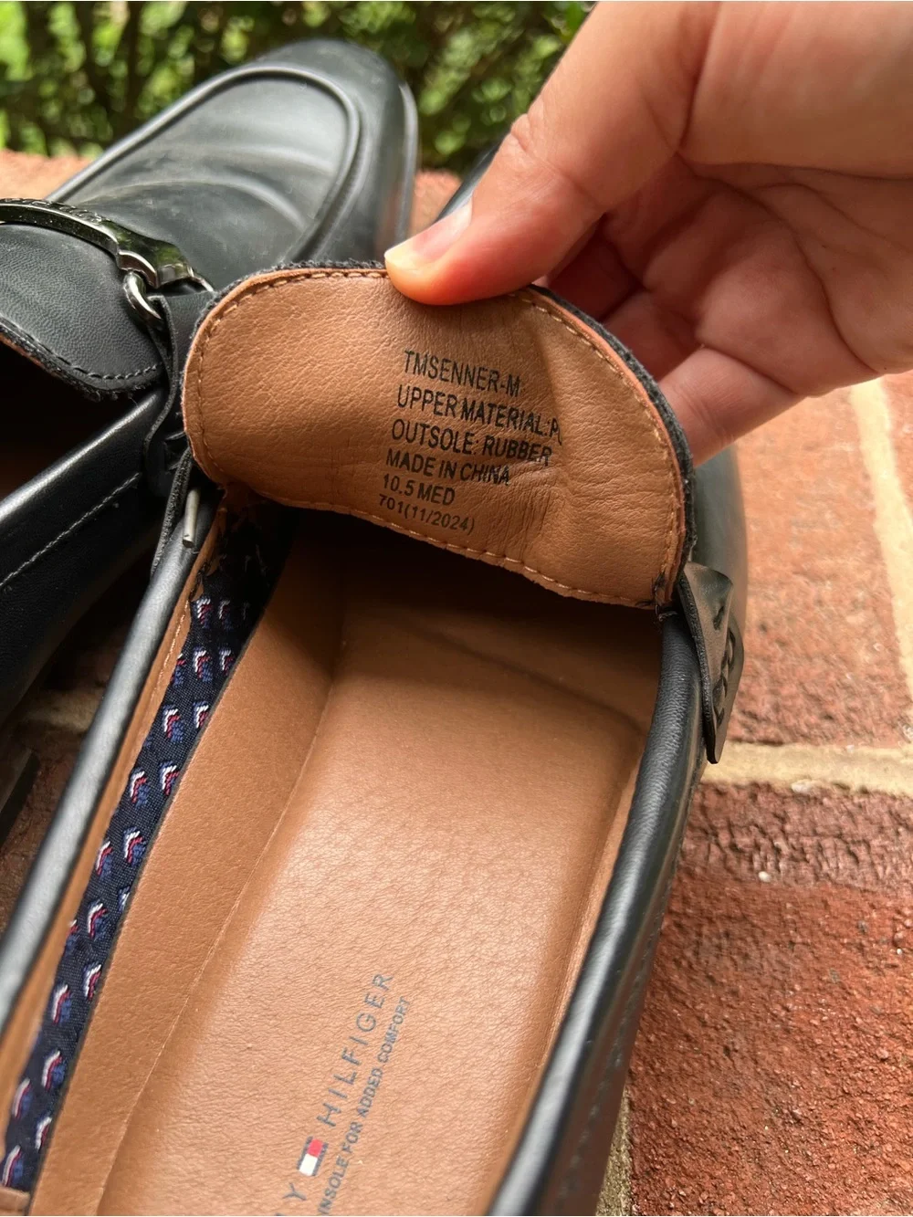 Tommy Hilfiger Black Leather Bit Loafers
